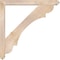 Ekena Millwork Olympic Arts and Crafts Smooth Bracket w/ Offset Brace, Douglas Fir, 5 1/2"W x 44"D x 44"H BKT0604X44X44OLY03SDF - alternate 3